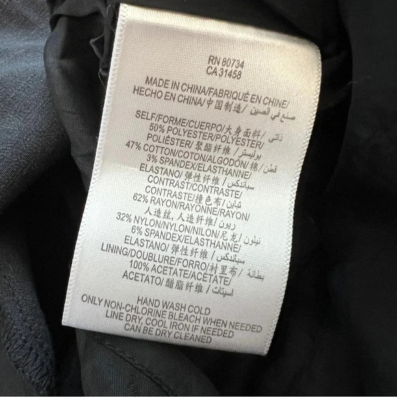 BCBGeneration LBD | Long Sleeve Contrast Fabric Mini Dress w/ Pockets Size 10 - Picture 6 of 10